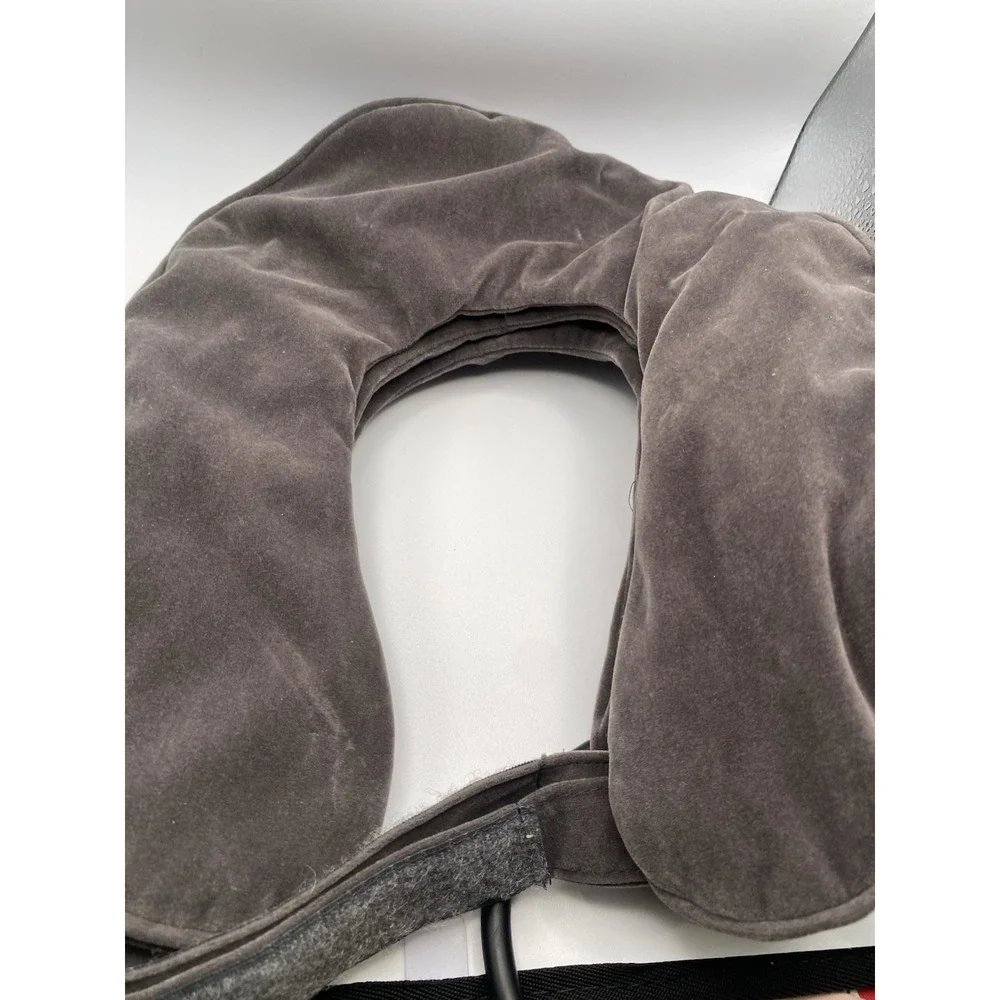 Inflatable Neck Traction Device Gray Velvet